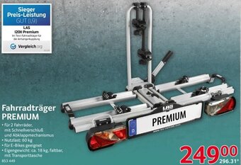 Selgros Fahrradträger PREMIUM Angebot