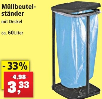 Thomas Philipps Müllbeutelständer mit Deckel ca. 60 Liter Angebot