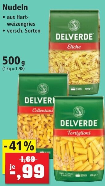 Thomas Philipps DELVERDE Nudeln 500 g Angebot