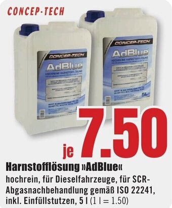 B1 Discount Baumarkt CONCEP-TECH je Harnstofflösung AdBlue 5 L Angebot