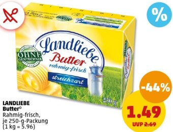 PENNY LANDLIEBE Butter 250 g Packung Angebot