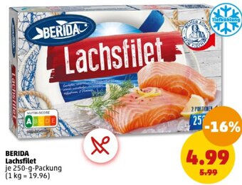 PENNY BERIDA Lachsfilet 250-g-Packung Angebot