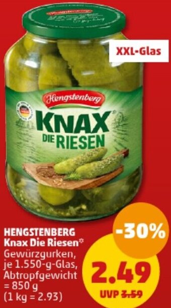 PENNY HENGSTENBERG Knax Die Riesen 1550 g Glas Angebot