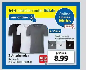 Lidl 3 Unterhemden Angebot