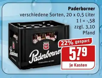 REWE Kaufpark Paderborner 20x0,5L Angebot