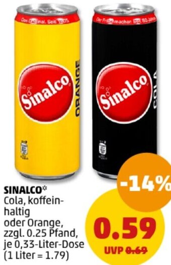 PENNY Sinalco 0,33 Liter Dose Angebot