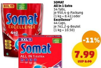 PENNY SOMAT All in 1 Extra 54 Tabs oder Excellence 44 Caps Angebot