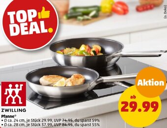 PENNY ZWILLING Pfanne Angebot