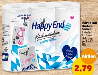 PENNY HAPPY END Küchentücher 3x80 Blatt Angebot