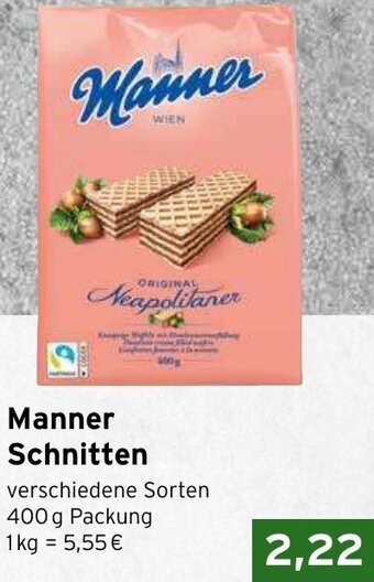 CAP Markt Manner Schnitten 400 g Packung Angebot