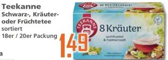 Klaas und Kock Teekanne Schwarz, Kräuter oder Früchtetee 18er / 20er Packung Angebot