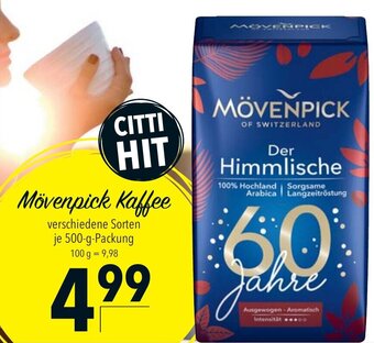 CITTI Markt Mövenpick Kaffee 500g Angebot