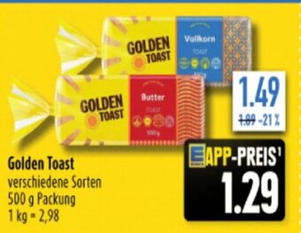 diska Golden Toast verschiedene Sorten 500 g Packung Angebot