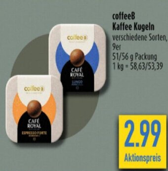 diska coffeeB Kaffee Kugeln 9er 51/56g Angebot