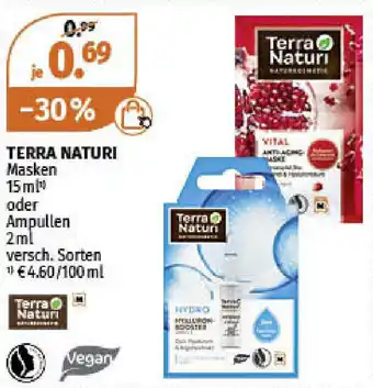 Müller Terra Naturi Masken 15 ml oder Ampullen 2ml Angebot