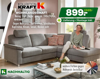 Möbel Kraft KOLLEKTION KRAFT WOHNLANDSCHAFT Angebot