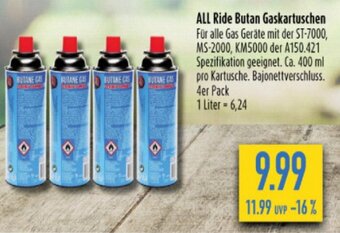 diska ALL Ride Butan Gaskartuschen 4er Pack Angebot