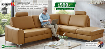Möbel Kraft KOLLEKTION KRAFT LEDERGARNITUR Angebot
