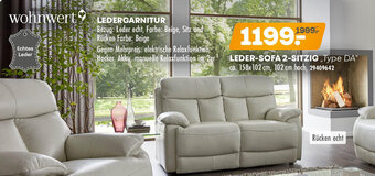 Möbel Kraft wohnwert LEDERGARNITUR Angebot