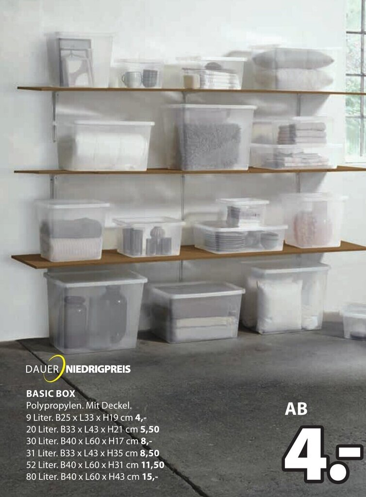 BASIC BOX Angebot bei Jysk