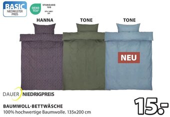 Jysk BAUMWOLL-BETTWÄSCHE Angebot