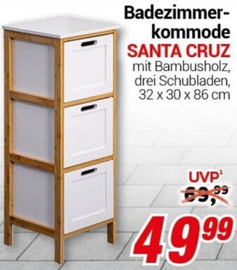 CENTERSHOP Badezimmerkommode SANTA CRUZ Angebot