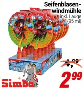 CENTERSHOP Simba Seifenblasenwindmühle Angebot