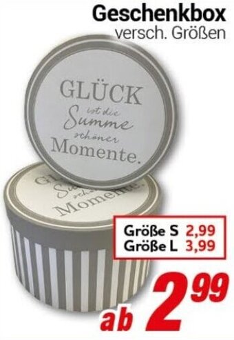 CENTERSHOP Geschenkbox Angebot