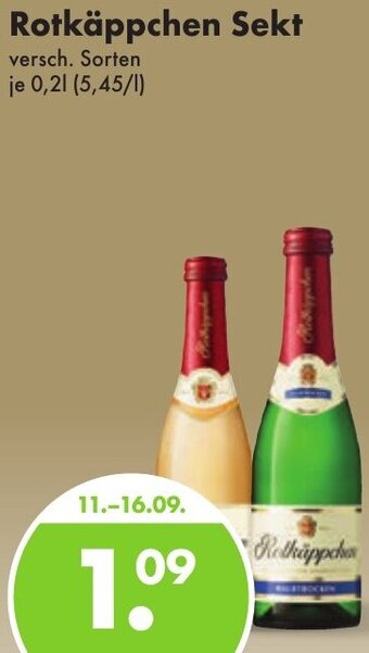 Trink und Spare Rotkäppchen Sekt 0,2 L Angebot