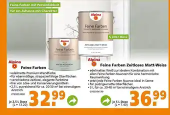 Globus Baumarkt Alpina Feine Farben Angebot