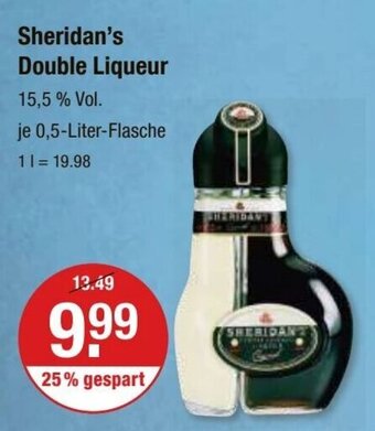 V Markt Sheridan's Double Liqueur je 0,5-Liter Angebot