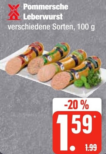 Edeka Frischemarkt Pommersche Leberwurst 100 g Angebot