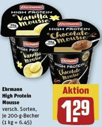 REWE Ehrmann High Protein Mousse 200 g Becher Angebot