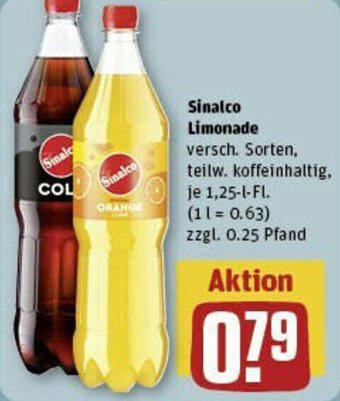 REWE Sinalco Limonade 1,25-l-Fl. Angebot