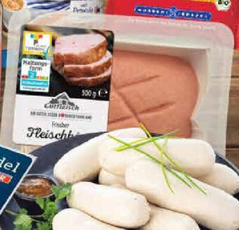 Edeka Gutfleisch Frischer Fleischkäse 500 g Packung Angebot