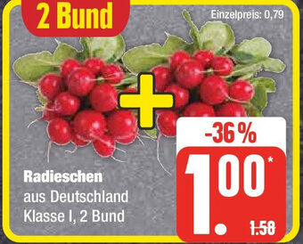 Edeka Radieschen 2 Bund Angebot