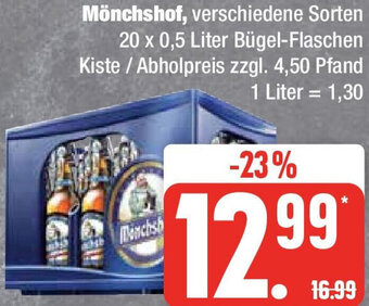 Edeka Mönchshof 20 x 0,5 Liter Angebot