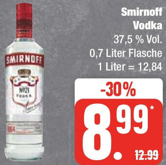 Edeka Smirnoff Vodka 0,7 Liter Flasche Angebot