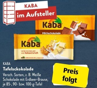 Aldi Süd Kaba Tafelsckokolade 85, 90 bzw. 100-g-Tafel Angebot