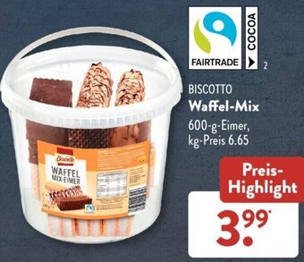 Aldi Süd BISCOTTO Waffel-Mix 600-g Eimer Angebot