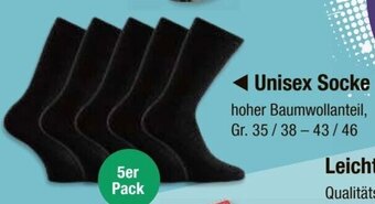 V Markt Unisex Socke hoher Baumwollanteil, Gr. 35/38-43/46 5er Pack Angebot