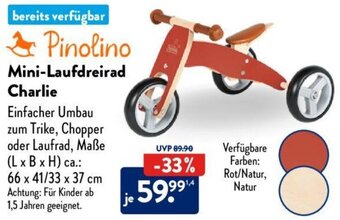 Aldi Süd Pinolino Mini-Laufdreirad Charlie Angebot