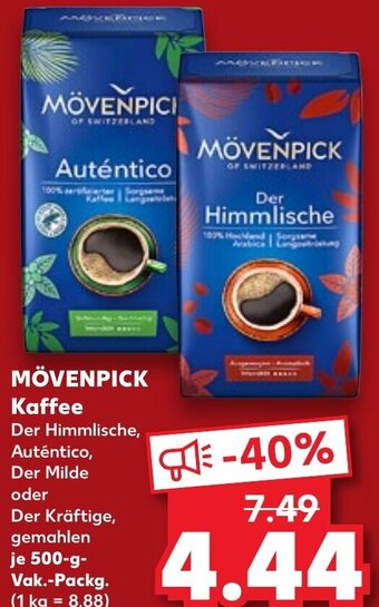 Kaufland MÖVENPICK Kaffee 500 g Vak. Packg. Angebot