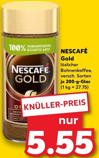 Kaufland NESCAFÉ Gold 200-g-Glas Angebot