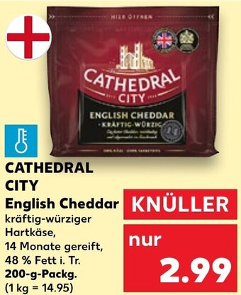 Kaufland CATHEDRAL CITY English Cheddar 200 g Packg. Angebot