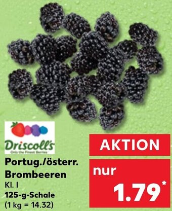 Kaufland Driscoll's Portug./österr. Brombeeren 125-g-Schale Angebot