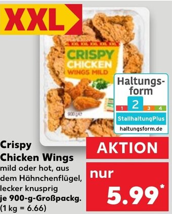 Kaufland Crispy Chicken Wings 900-g-Großpackg. Angebot