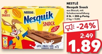 Kaufland NESTLÉ Nesquik Snack 208 g Packg. Angebot