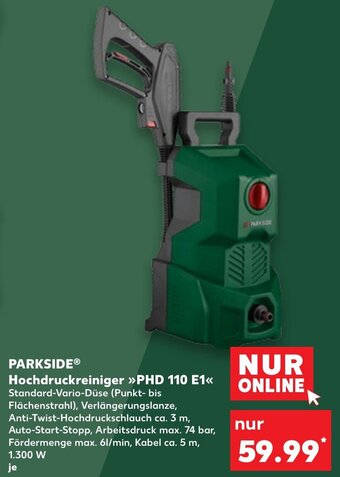 Kaufland PARKSIDE Hochdruckreiniger PHD 110 E1 Angebot