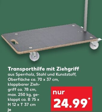 Kaufland Parkside Transporthilfe mit Ziehgriff Angebot